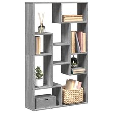 Boekenkast 72x20x120 cm bewerkt hout grijs sonoma eikenkleurig