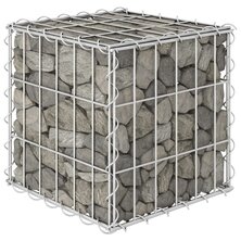 Gabion plantenbak verhoogd kubus 30x30x30 cm staaldraad