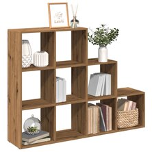 Kamerscherm / boekenkast 137,5x29x103,5 cm hout artisanaal eik