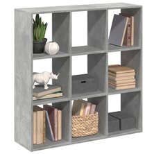 Kamerscherm / boekenkast 102x29x103,5 cm hout betongrijs