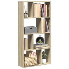 Boekenkast 60x20x120 cm bewerkt hout sonoma eikenkleurig