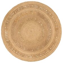 Tapijt rond 180 cm gevlochten jute