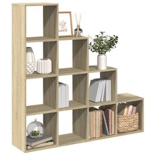 Kamerscherm / boekenkast 131,5x29x131,5 cm hout sonoma eiken