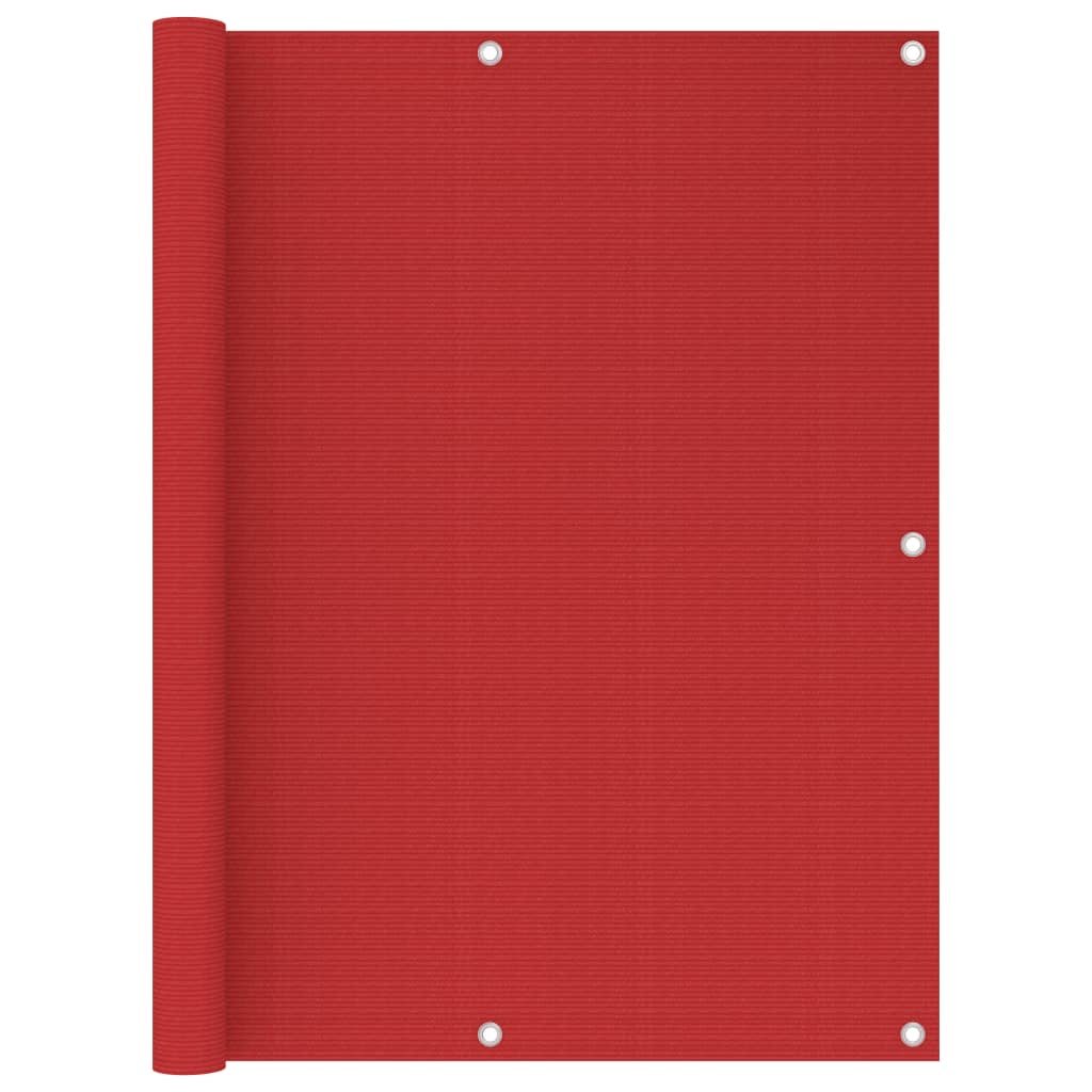VidaXL Balkonscherm 120x400 cm HDPE rood