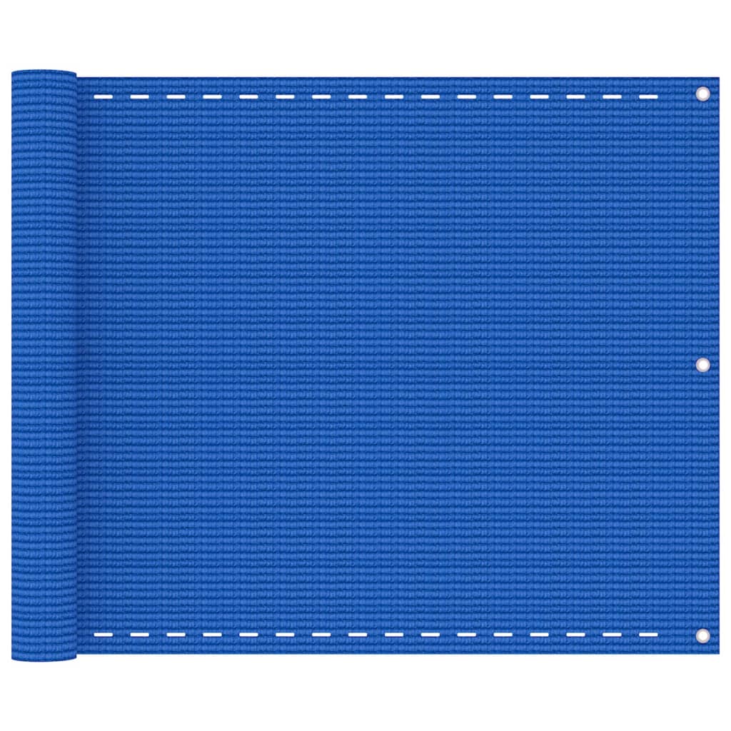 VidaXL Balkonscherm 75x500 cm HDPE blauw