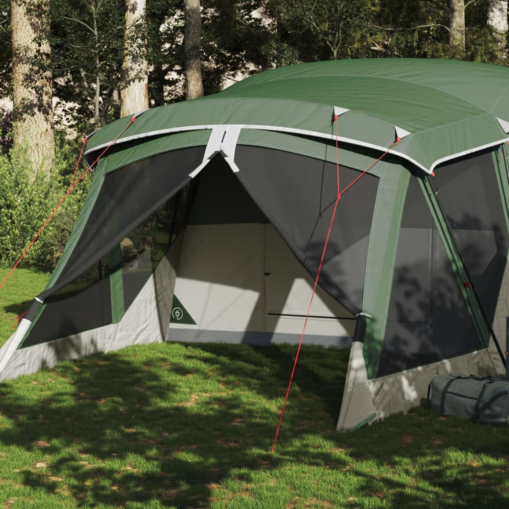 VidaXL Tent met luifel 4-persoons waterdicht groen