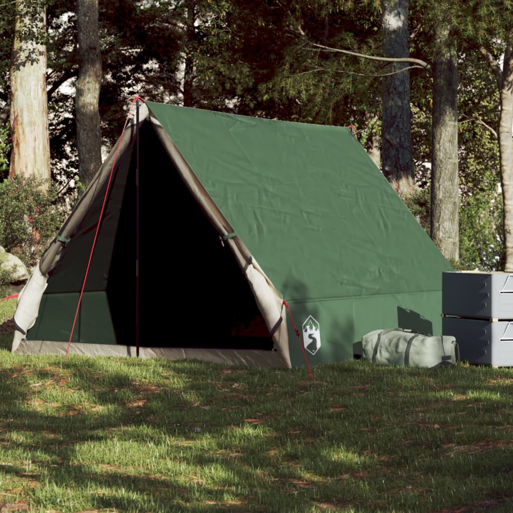 VidaXL Tent A-frame 2-persoons waterdicht groen