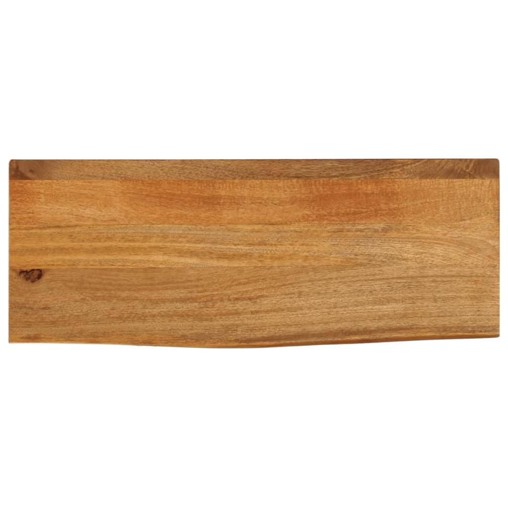 VidaXL Tafelblad met natuurlijke rand 80x20x3,8 cm massief mangohout