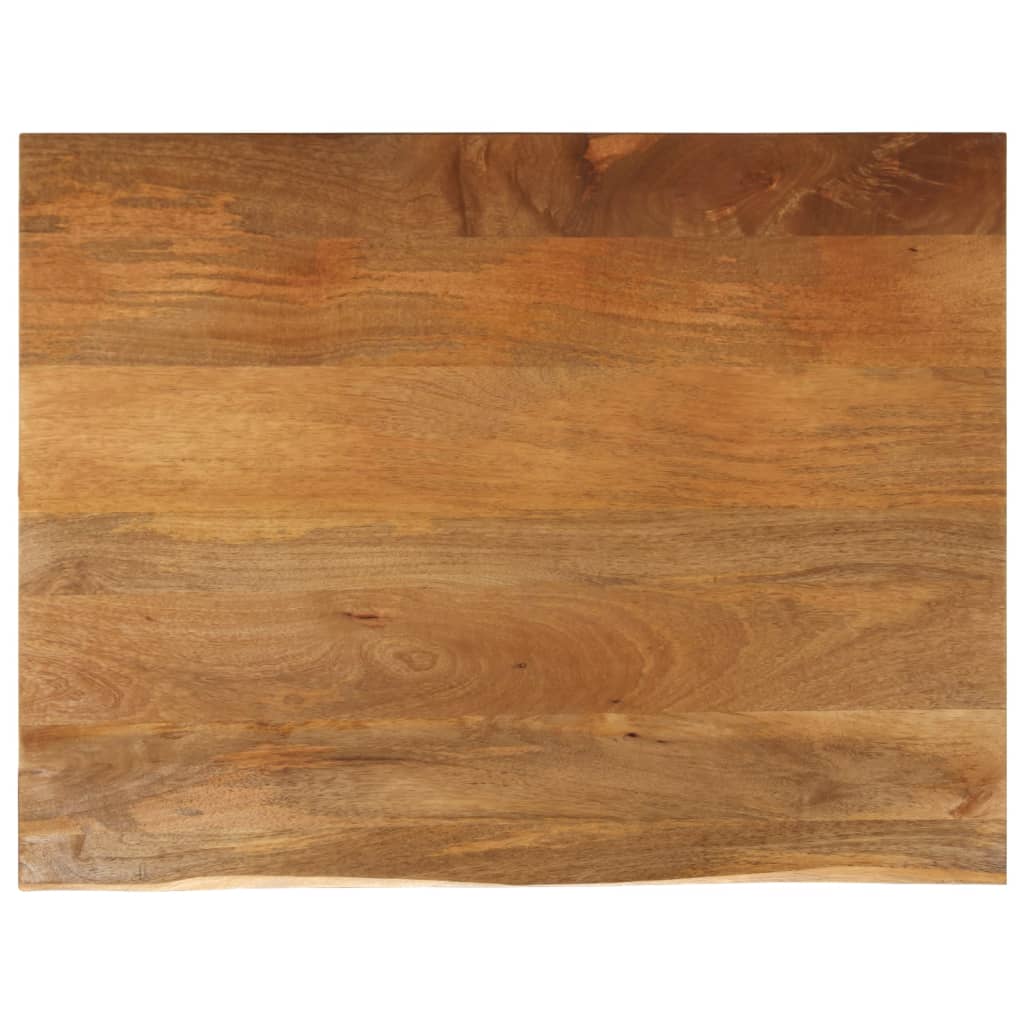 VidaXL Tafelblad met natuurlijke rand 110x80x3,8 cm massief mangohout