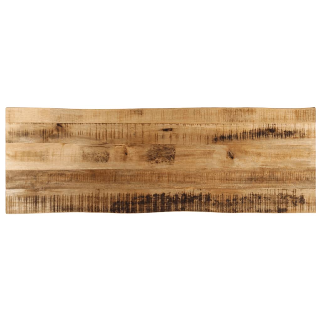 VidaXL Tafelblad met natuurlijke rand 110x40x3,8 cm massief mangohout