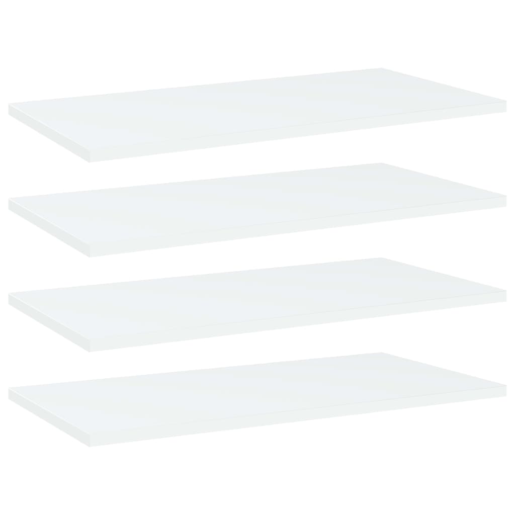 VidaXL Wandschappen 4 st 60x30x1,5 cm spaanplaat wit