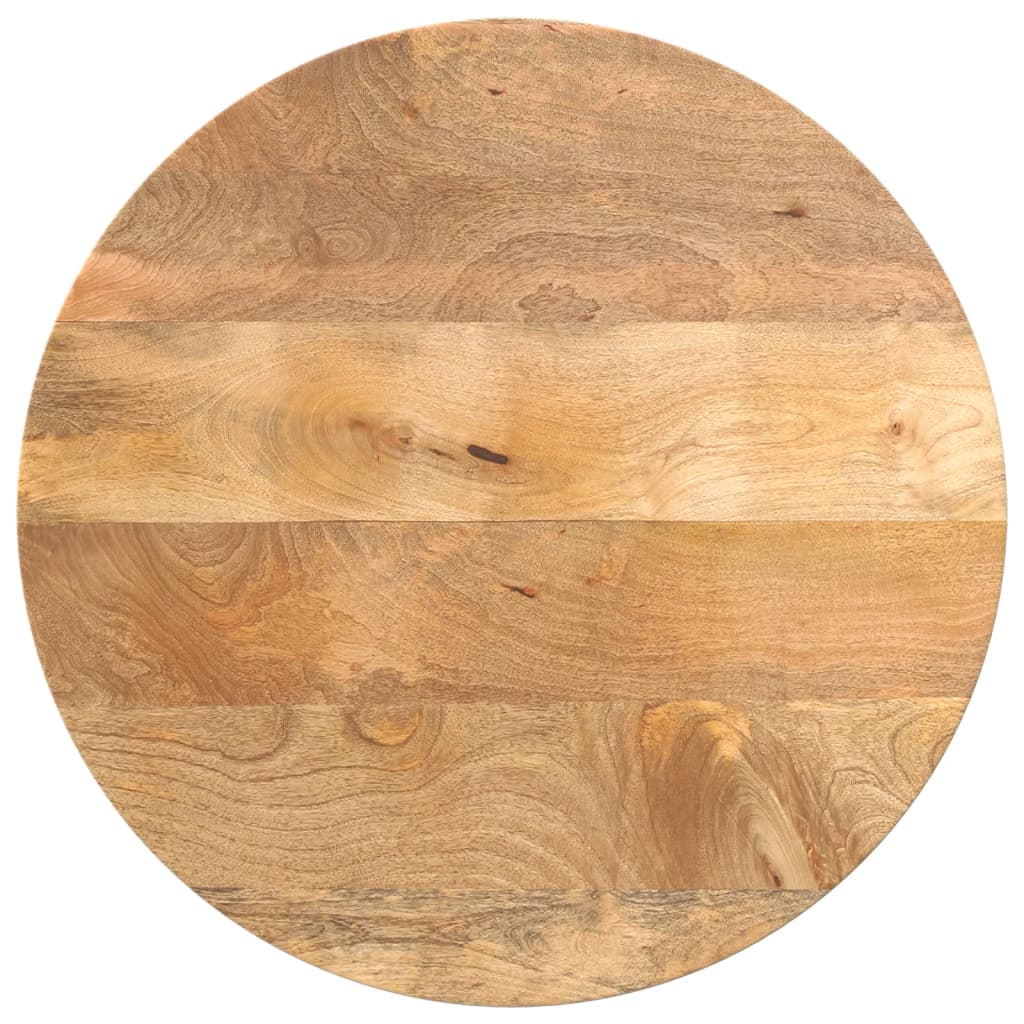 VidaXL Tafelblad rond Ø 50x3,8 cm massief ruw mangohout