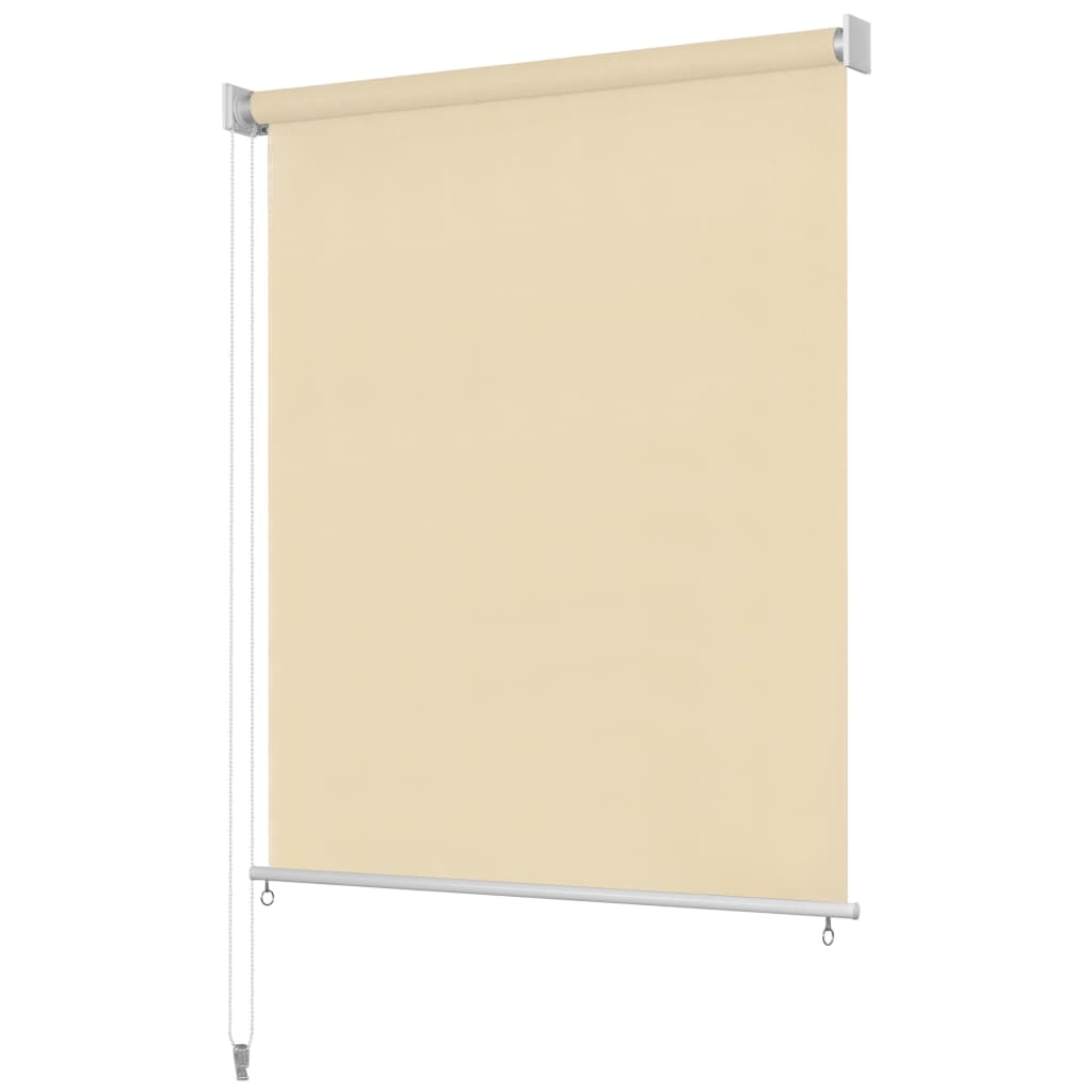 VidaXL Rolgordijn voor buiten 220x140 cm crème