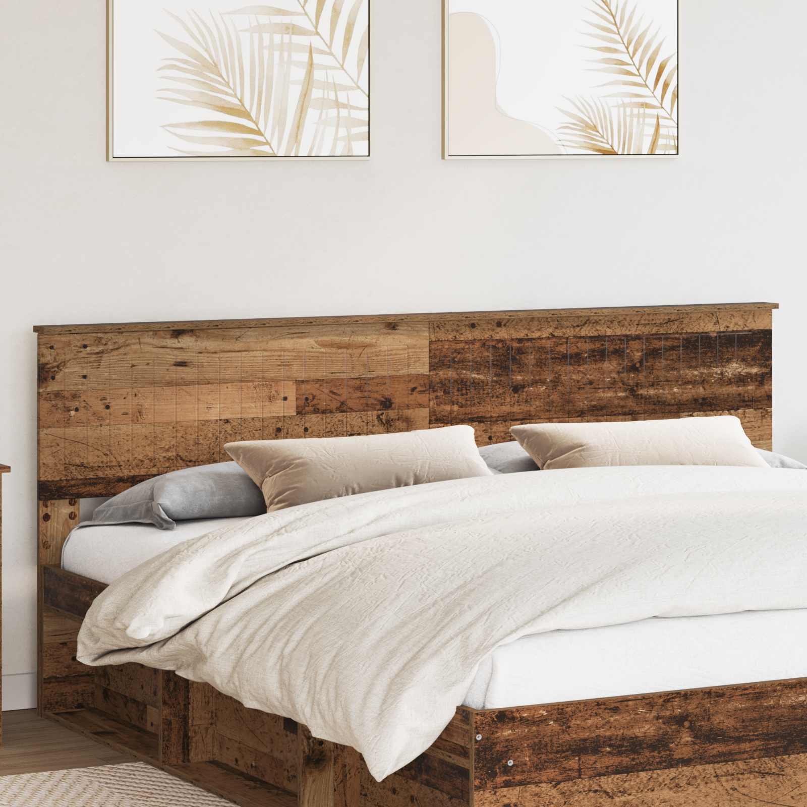 Hoofdbord Oud Hout 200 cm Bewerkt hout
